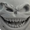 Creepy Moon Sphere Ornament 3D Printed Face Figurine, Spooky Lunar Statue Desk Decor, Horror Dark Fantasy Room Accessory Expression Collectible