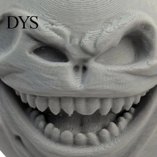 Creepy Moon Sphere Ornament 3D Printed Face Figurine, Spooky Lunar Statue Desk Decor, Horror Dark Fantasy Room Accessory Expression Collectible