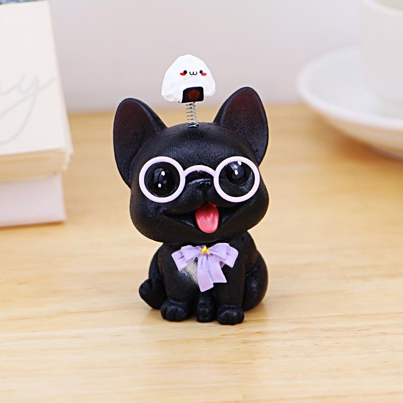 Adorable Pomeranian Dog Figurine: Office Desk & Car Interior Decoration