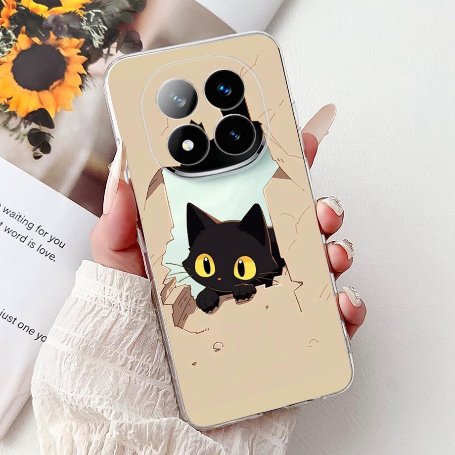 For Xiaomi Redmi Note 14 14Pro 14 Pro+ Plus Case Cute Animals Tiger Lion Dragon Cartoon Phone Cover Soft TPU Matte Silicone Capa