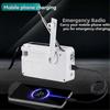 Solar-Powered FM/AM Radio with Hand Crank, Multifunctional Portable Emergency Radio and Flashlight