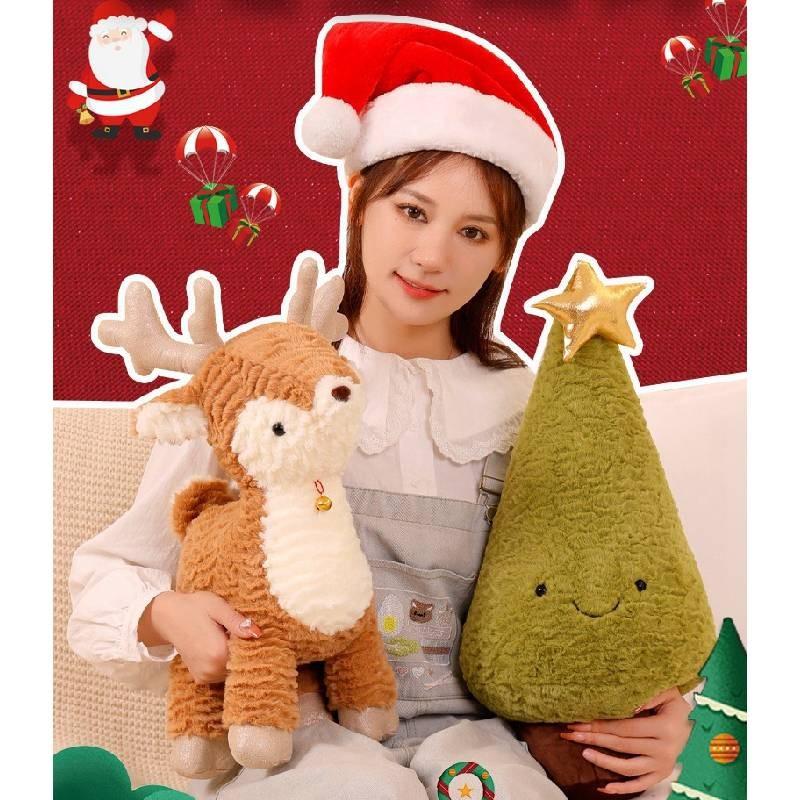 Entzückendes Plüsch-Rentier-Spielzeug für Weihnachtsfeierlichkeiten Perfekt für Kinder und Dekorationen