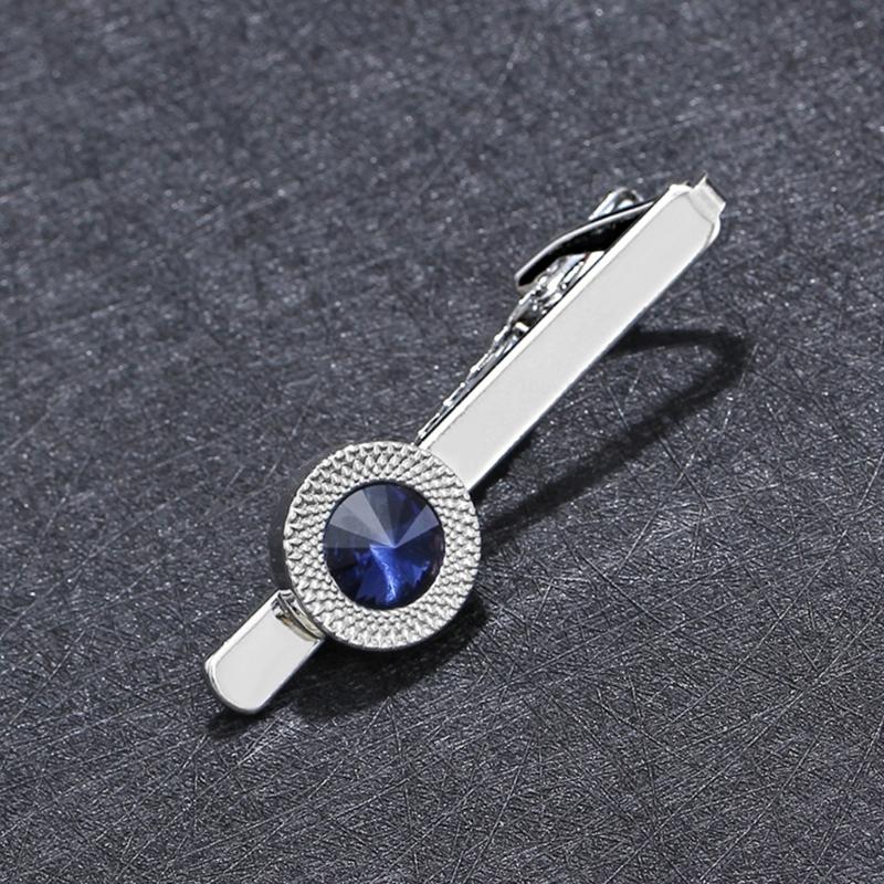 Pince à Cravate en Alliage pour Homme Mariage Cravate Cravate avec Strass Pince à Cravate pour Gentleman