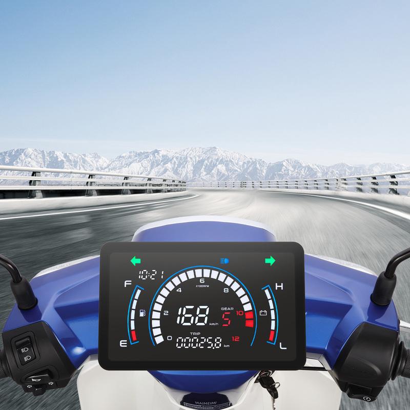 Motorcycle trument for Honda EX5 Large Dashboard Speedometer ODO TRIP 0-12000RPM Tachometer Fuel Gauge Time Voltage