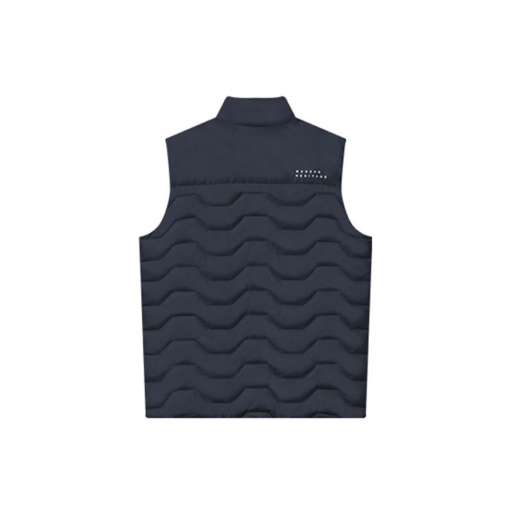 FILA Fleece Lined Full Zip Business Vest Men Vests Legendary-Blue F11M141901FNV