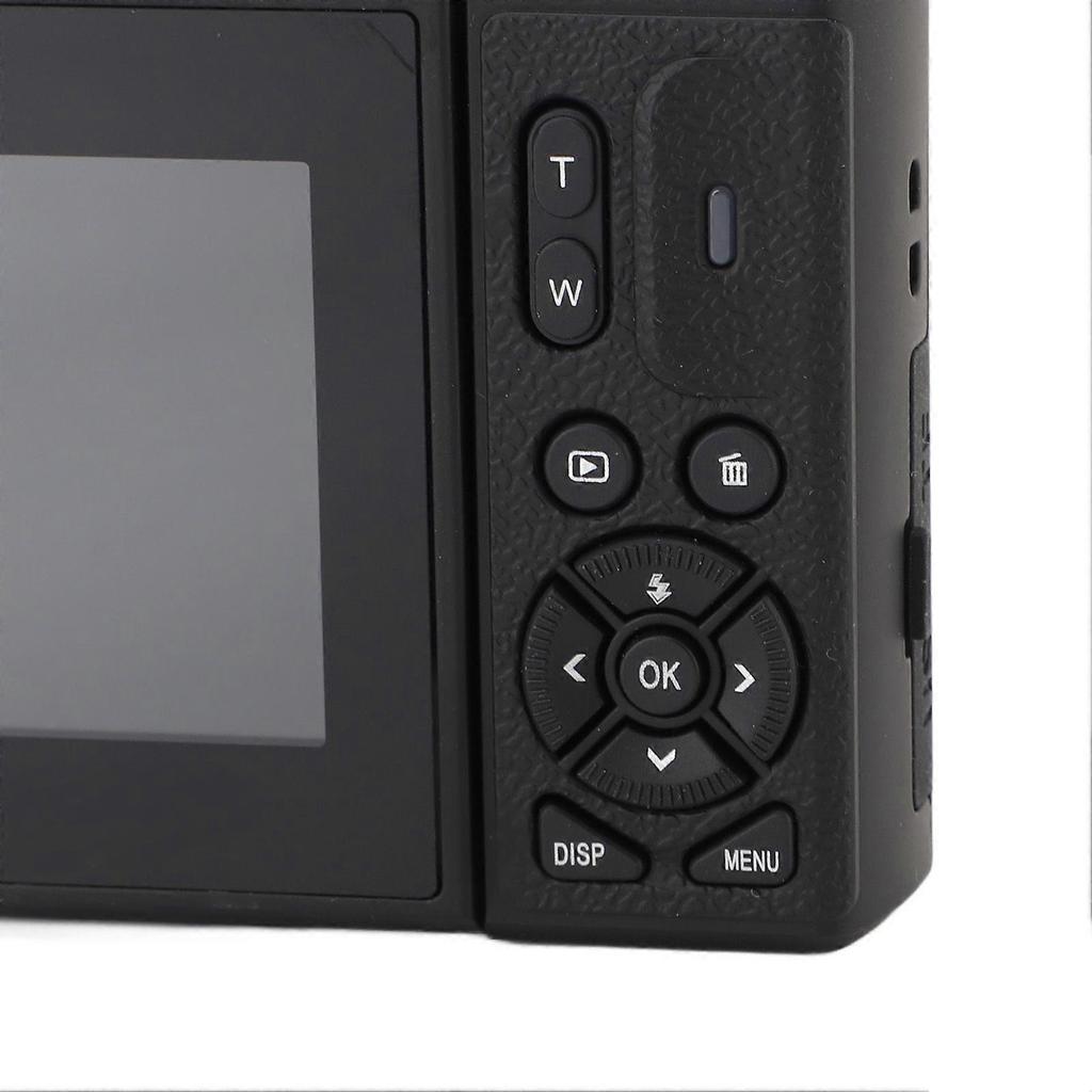5K Digital Camera 75MP HD 18X Digital Zoom Autofocus Retro Mirrorless Camera with 3 Inch Screen for Travel Photography Black Less