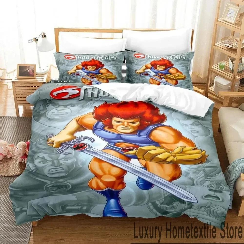 3D Druck Thundercats Bettwäsche Set Jungen Mädchen Twin Queen King Size Bettbezug Kissenbezug Bett Jungen Erwachsene Heimtextil