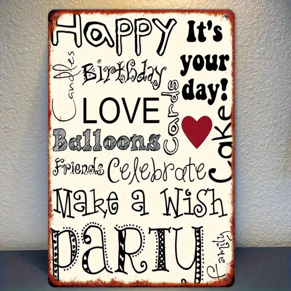 Retro Metal Paintings, Furniture, Living Room Decoration 20x30cm