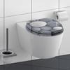Schütte Toilet Seat with Soft Close Grey Stone 438746