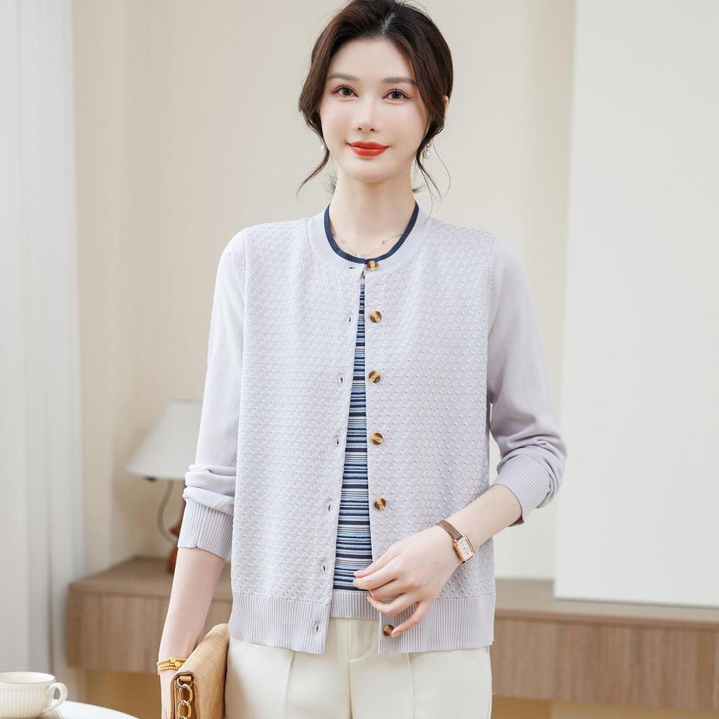 2026 Spring Fashion Cardigan & Knit Top Set for Young & Middle-aged Women
