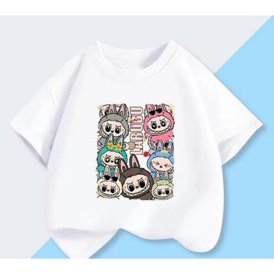 Monster Kurzarm für Mädchen Modische Sommerkleidung Halbarm Top