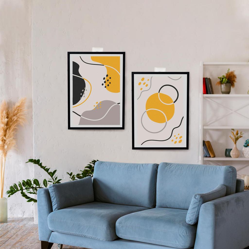 Bilder Aufhängen Ohne Bohren,Klebehaken Bilderrahmen, Bildaufhänger Selbstklebend Für Bilder, Poster, Fotos, Dekorative Gemälde (6 Pcs)
