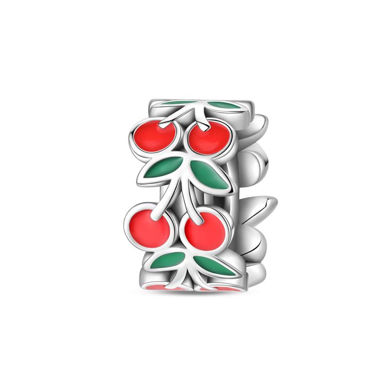 100% Copper Wedding Dress Flower Strawberry Snow Pear Watermelon Sweet 3Mm Charms Beads Pendants Diy Fine Jewelry