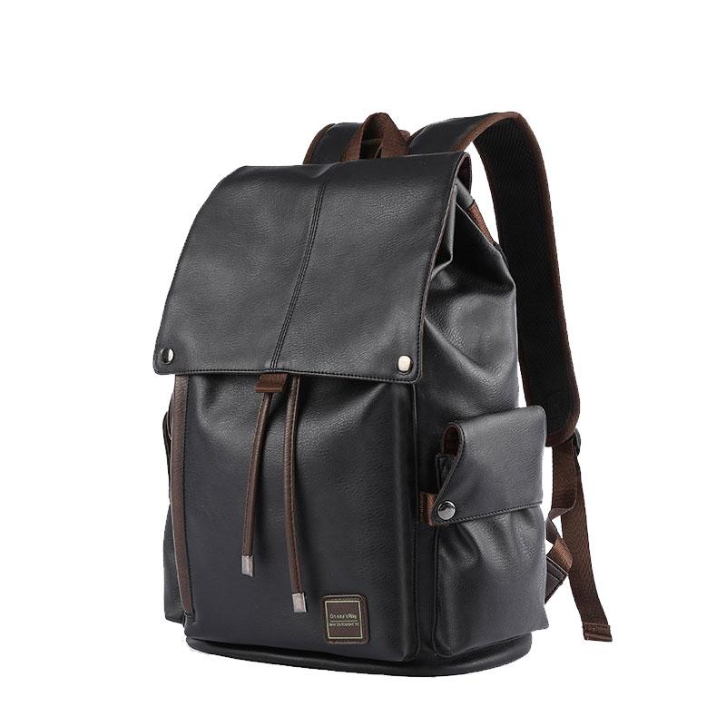Herrenrucksack Vintage Große Kapazität 16 Zoll Laptoptaschen Junge Wasserdichte Schultasche Luxus Herren Reiserucksäcke