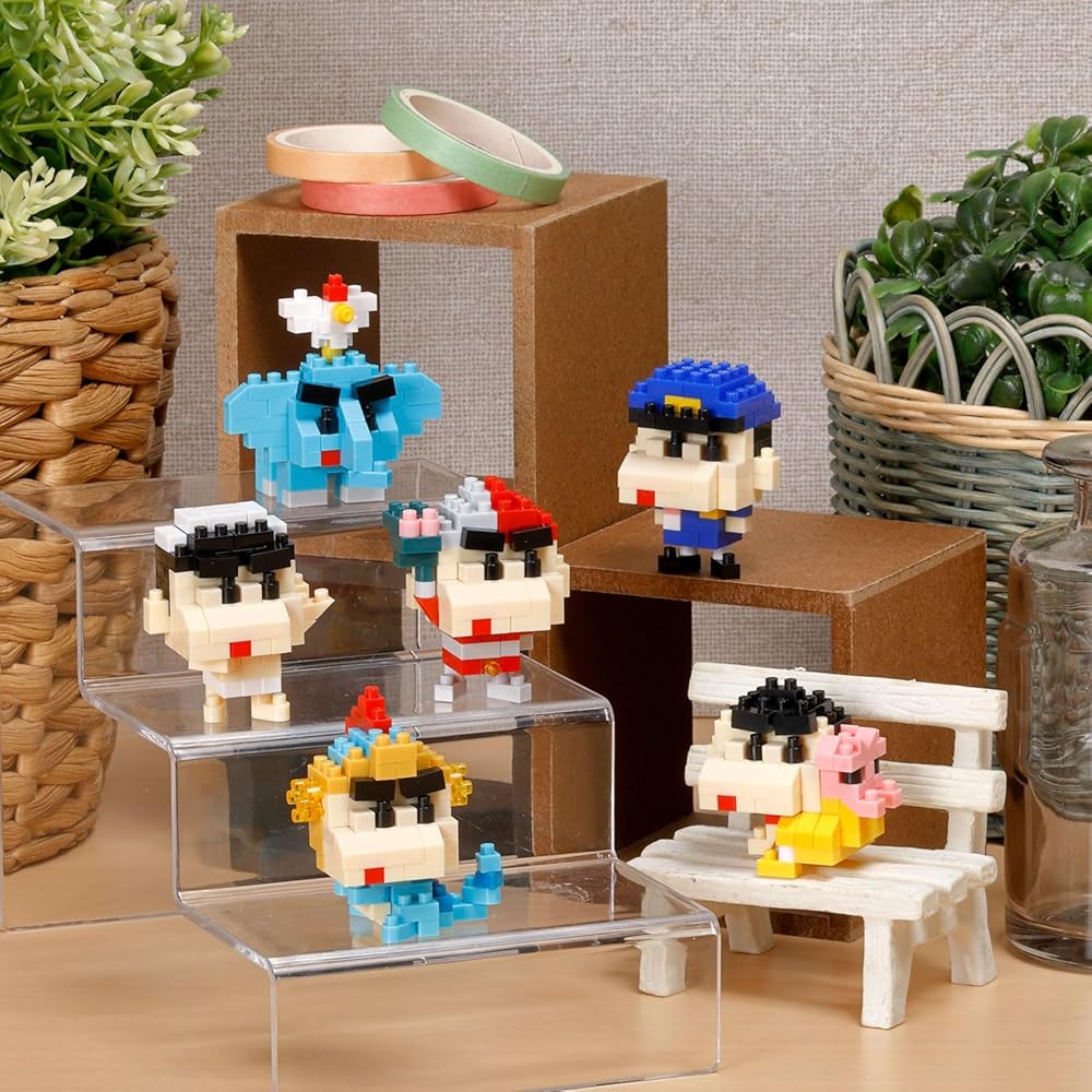 Kawada Mini Nano Block Crayon Shin-chan Movie Vol. 2 Box Set 6 Pieces Collectible Building Toys