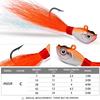 VIB Metal Jig Sinking Lure with Feather Hair Hook