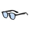  Retro Rivets Polarized Men Round Sunglasses Fashion Black Blue Trending Shades UV400 Women Clear Frame