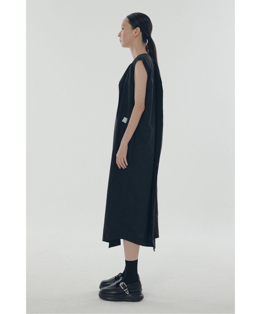 RECODE Split Square Sleeveless Dress_Rqdam25556Bkx