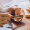 Upright Butter Knife with Solid Wood Handle Stainless Steel Cheese Spreader for Toast Jam Non-Slip Peanut Butter Smearing Tool