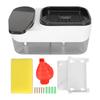 Soap Press Dispenser Manual Press Soap Box with Sponge Holder Foam Generate Soap Liquid Dispenser for Sink Bathroom