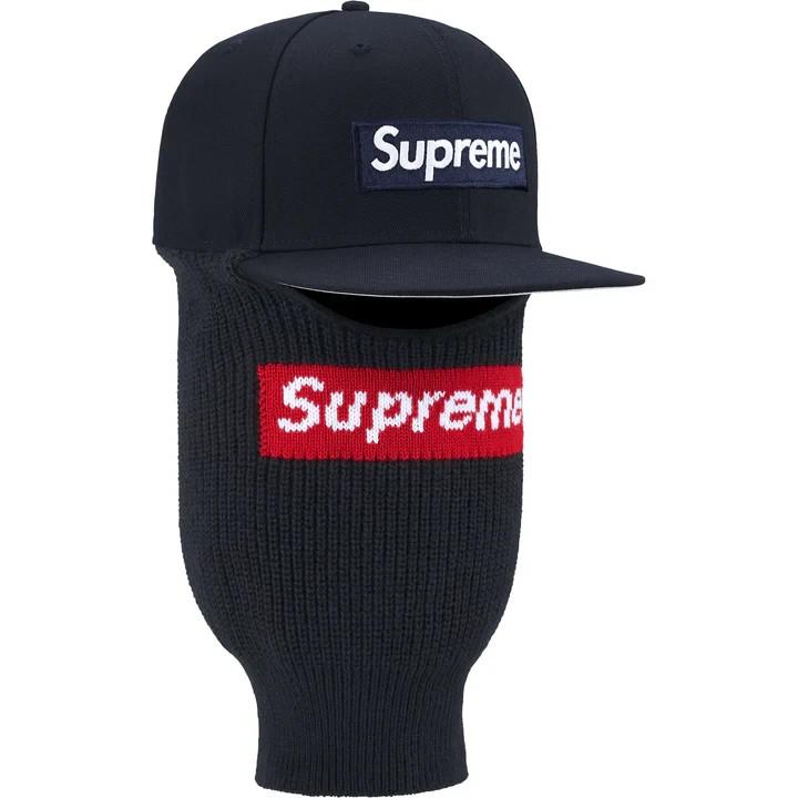 Supreme Box Logo New Era Balaclava Navy
