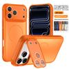 Matte Camera Holder Phone Case For iPhone 17 Pro Max 14 15 Plus 11 12 13 16 Pro Air For Msagafe Wireless Charger Protector Cover