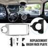 Car Audio Console Panel 9 Inch Radio Dash Kit for Toyota Yaris Vitz 2012, Navigation Frame Replacement Face Plate Android Radio, Double Din