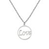 Cazador 2026 Trend Hollow Music Note Pendant Necklace for Women Round Love Neck Chain Stainless Steel Jewelry Birthday Gift