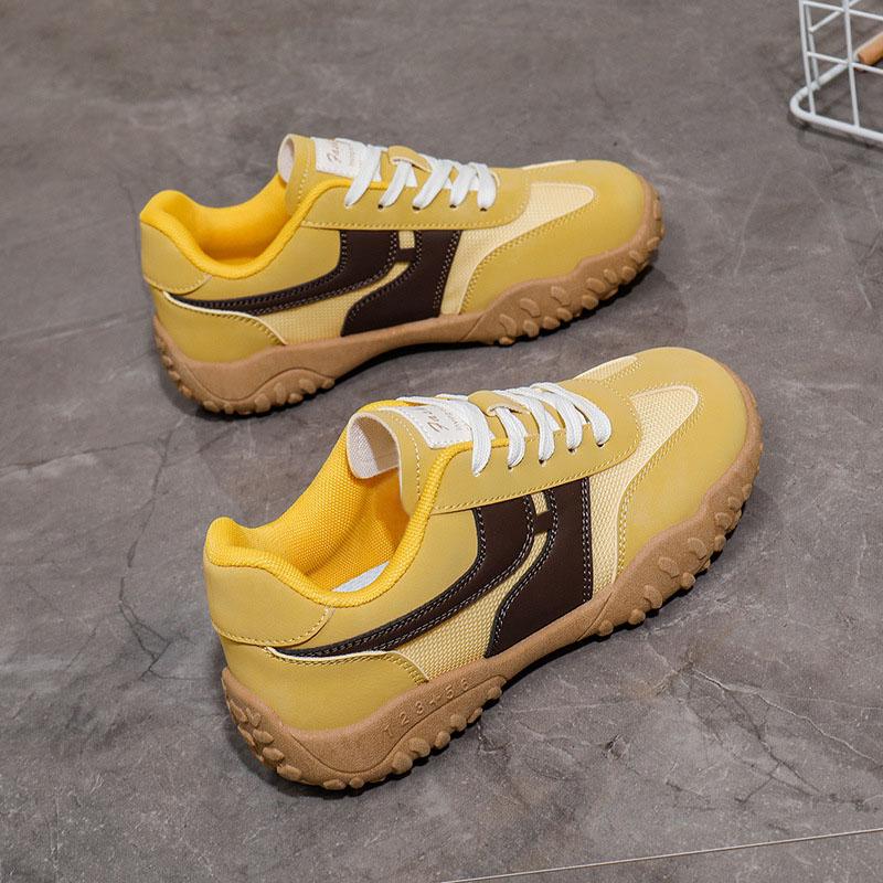 

Лето 2025 года, новые дышащие кроссовки Ins Trendy Korean Edition из сетчатой ткани для студенток, уличных фотографов, для бега, спорта и отдыха 40 жёлтый