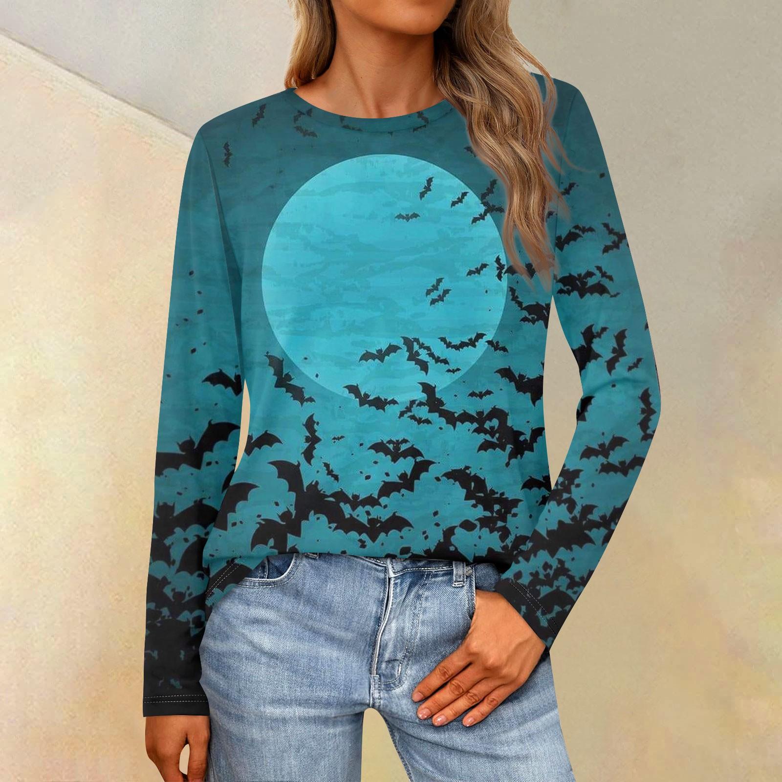 

Женская свободная повседневная повседневная футболка с длинным рукавом и круглым вырезом, сплошной цвет, топ M