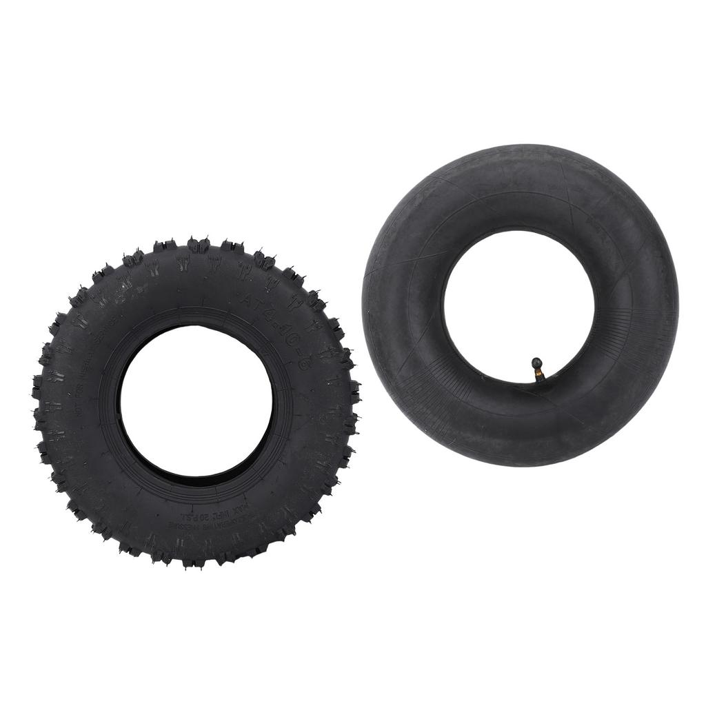 4.10 6 Tire and Inner Tube High Strength Rubber Inner Tubes and Tire Replacement for Go Kart Chinese ATV Tractor