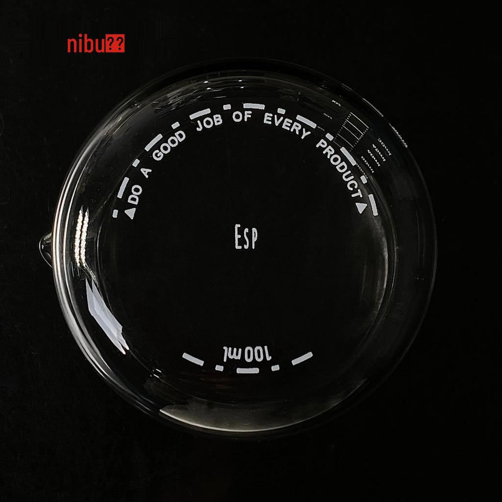 Nibu 100ml Italian Espresso Shot Glass, High Borosilicate with Scale, Milk Measuring Cup