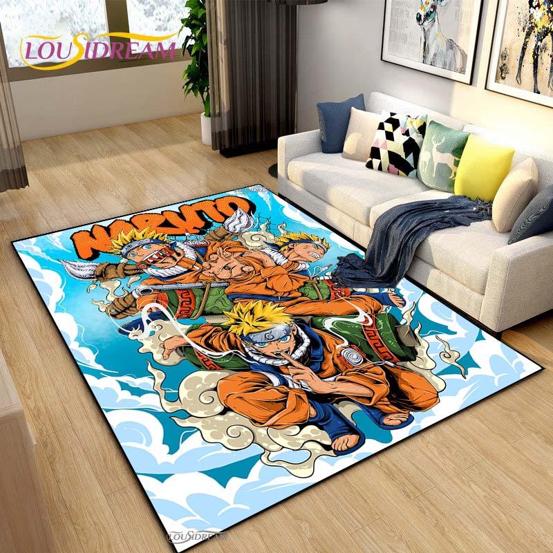 Bandai Naruto Cartoon Anime Carpet for Living Room Bedroom Cute Rugs Kitchen Door Kids Un-slip Floor Mats Alfombra Birthday Gift