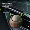 Car Wooden Essential Oil Diffusers-Spherical Design Natural Fragrance Dispersion Bedroom Decor Diffuser Car Home Room Fragrance