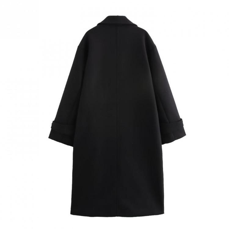 Women European American Street Style Loose Soft Coat Jacket Winter Autumn Overcoat