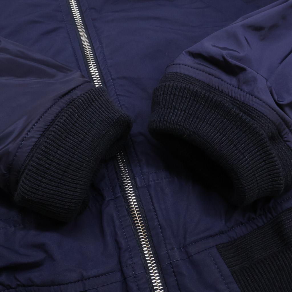 Moncler D10914012385 MONTUSSAN Navy X Orange Bomber Jacket Jacket 3 Navy X orangeUsed