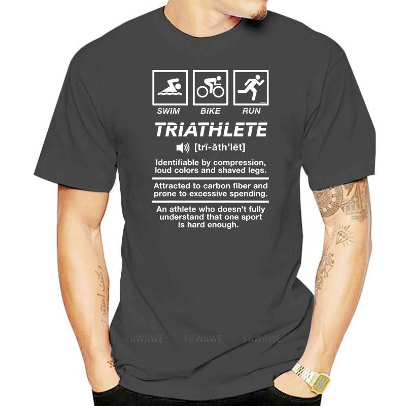 Hot sale Teeshirt Triathlon Triathlete TShirt Definition of Swimer Biker Runer Mens Tshirts Clothing  Hot Sale New T Shirt
