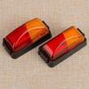 2pcs 10V-30V 8-LED Red & Amber Side Marker Light Clearance Lamp Universal for Car SUV Van Lorry RV Bus Boat Trailer Truck