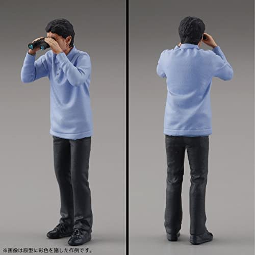 Kaiyodo ART PLA Tourist and African Elephant Set, 1/35 Scale, Unpainted and Unassembled Plastic Model Kit, Molded Color, AP010