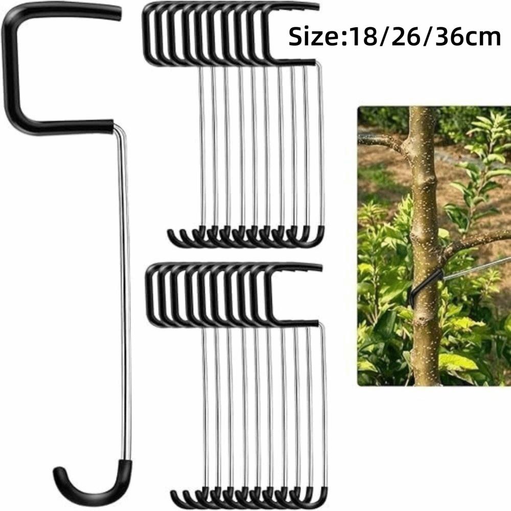10 PCS Rubber Hooks Branch Bender Metal Tree Branch Spreader Tree Shaping Limb Spreader  Fruit Trees