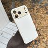 Niche style retro solid color leather pattern for iPhone17Pro max Apple 16 mobile phone case 14/15 advanced sense