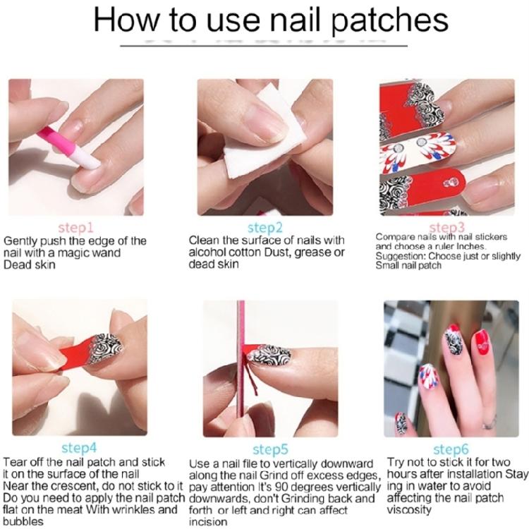Selbstklebende Maniküre Dekoration Nagelstreifen Mode Nagelaufkleber für Frauen