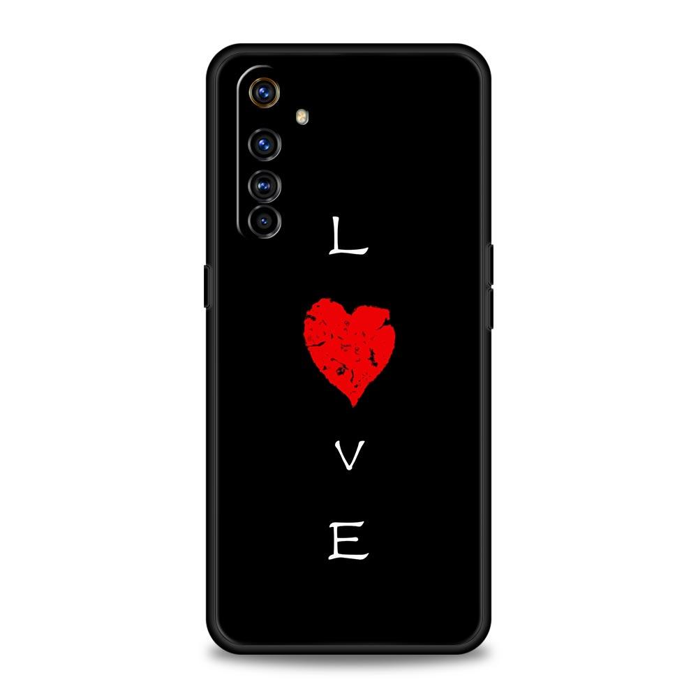 Ich liebe dich Rosa Herz Handyhülle Für Realme 12 11 10 9 8 5G 7 6 GT5 GT3 GT2 Pro Plus C21 C11 C25 C35 GT Neo 2 3 3T 5 Weiche Hülle