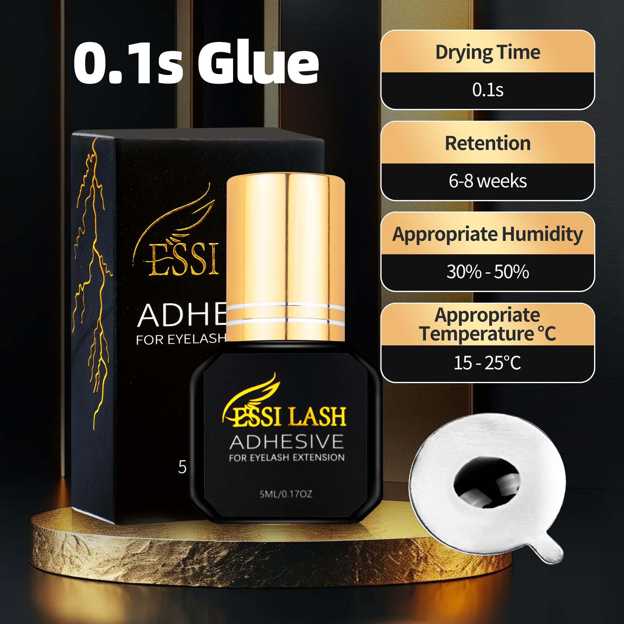 Wholesale Lash Extensions Adhesive with Custom Packaging Fast Dry Glue for Volume Eyelash Extensions Regular Packaging&5 ml