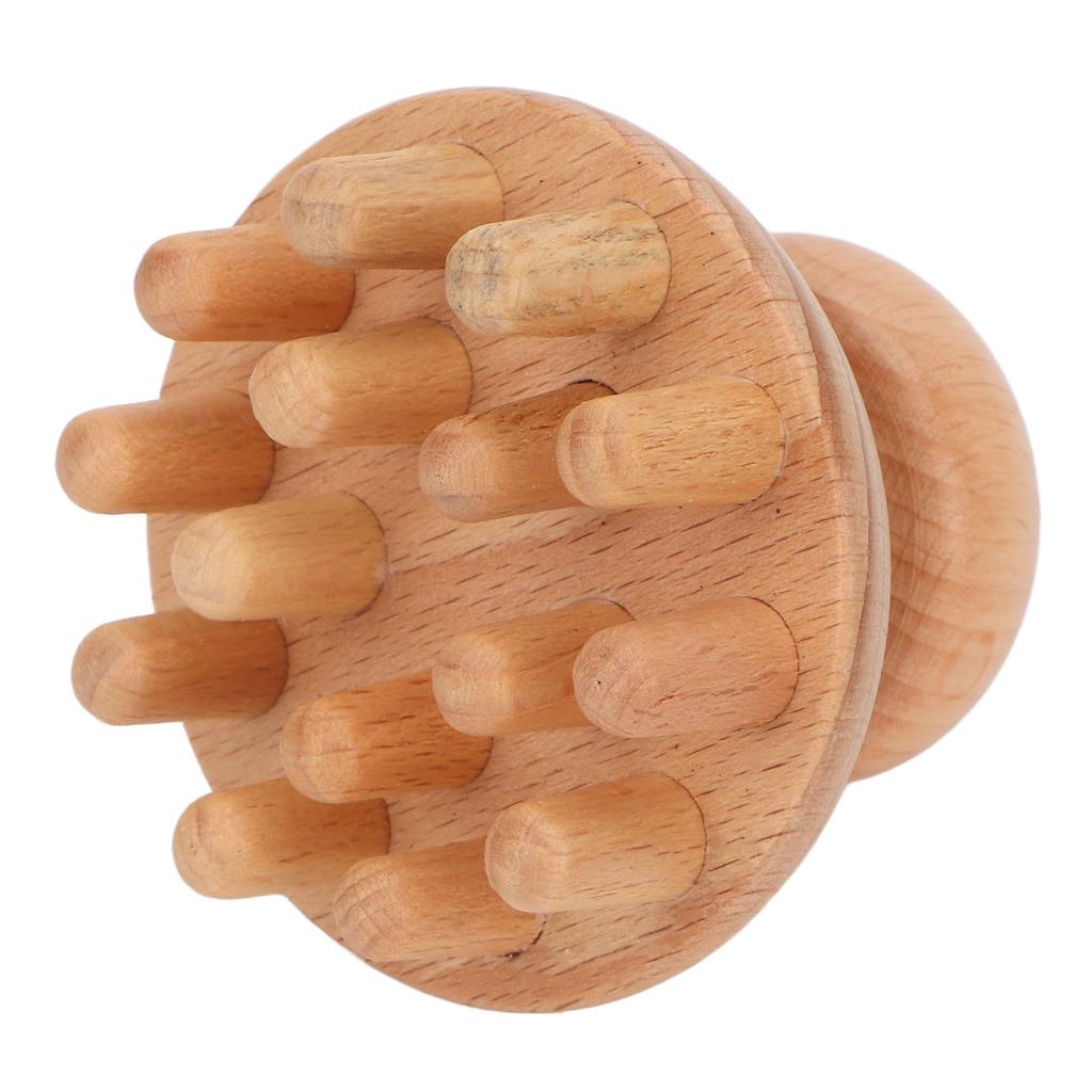Wood Head Massager Octopus Shape Remove Discomfort Reduce Stress Head Massage Tool for Headache