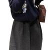 Highly Recommended: Women's Retro Woolen A-Line Midi Skirt, Korean Minimalist Pleated Design, Slim-Fitting for Autumn/Winter.