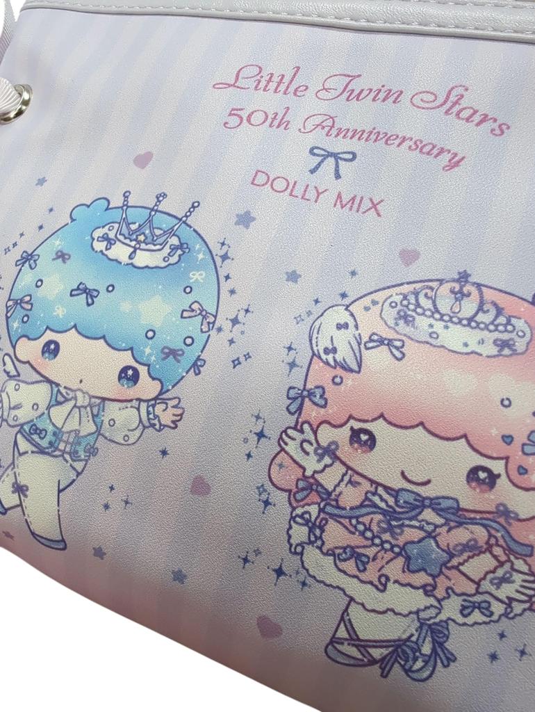 Marimo Craft Little Twin Stars x Dolly Ribbon Pouch, W185 x H130 x D40mm, SRDM-025