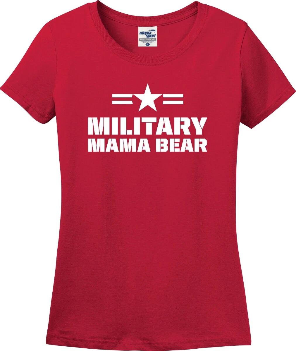 Military Mama Bear Missy Fit T shirt (S-3X) XL