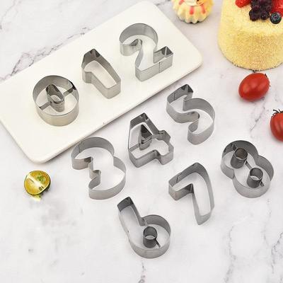 9-teiliges Edelstahl-Keks- und Kuchenform-Set für DIY-Backen und Babykost