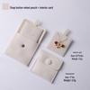 Pink Velvet Jewelry Bag with Insert Holder for Earrings, Necklaces & Cards